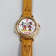 Lorus Mickey & Minnie Mouse Watch Disney Musical With Brown Leather Band นาฬิกามิกกี้ มินนี่ หน้าปัด