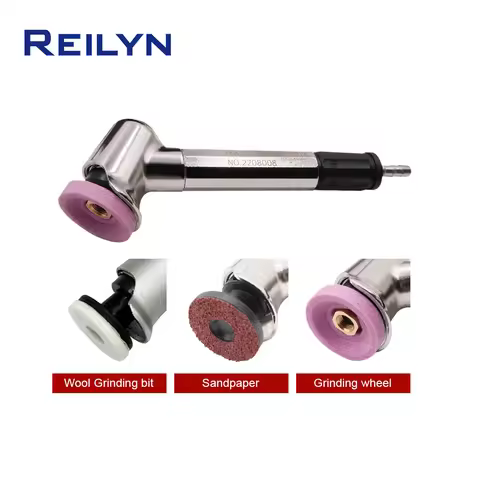 Reilyn Pneumatic Mini Grinder MSG-123N/093N/093N Elbow Grinder 45/90 Degrees Small Angle Wind Pneuma