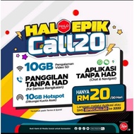 [𝗦𝗜𝗠 𝗖𝗔𝗥𝗗 𝗛𝗔𝗟𝗢𝗧𝗘𝗟𝗖𝗢 ] HALO EPIK - SimKad Unlimited Data &amp; Call All Phone Celcom 5G Coverage &amp; iPhone Support