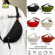 mingxuan2 Multiple Compartment Canvas Crossbody Bag Unisex Style for Work School and Travel vn
