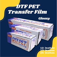 100m DTF PET Transfer Film Roll by Quaff Glossy & Matte Heat Transfer Film