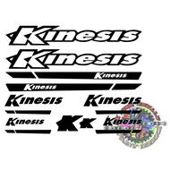 Kinesis Bike Frame Decals