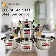 [READY STOCK] [ORIGINAL] Zebra stainless steel carry sauce pot (18cm~30cm)