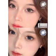 P-0.00 16.5mm Western contact lens Jannie brown & Gray 月抛美瞳16.5mm