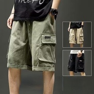 M-5XL Tide Brand Loose All Match Plus Size Casual Multi Pocket Cargo Short Pants Men