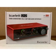 Focusrite Scarlett 2i2 studio 3rd Gen Third Generation Recording Interface