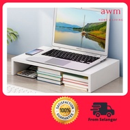 AWM Computer Monitor Stand Raiser Increased Shelf Base Laptop Stand Table Storage Tray Monitor Stand Riser Rak Monito