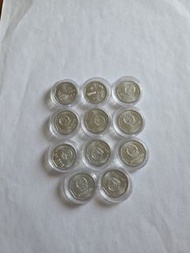 全新:中國:人民銀行:(1毫硬幣):中國:國徽:1角:全新1996年3個:(全新1997年1個):全新1992年7個:已經冇出版多年:成為絕版:共11個