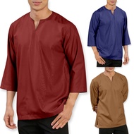 MEN KURTA ADULT 3⁄4 SLEEVE KURTA MEN V NECK KURTA PREMIUM POCKET KURTA RAYA
