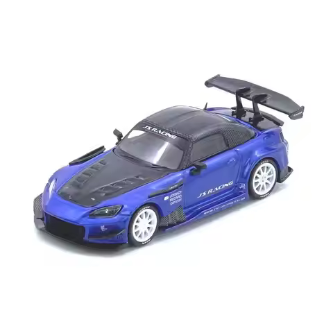 1/64 INNO Honda S2000 JS RACING Blue JDM Racing Diecast Car Model