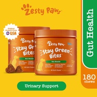 Zesty Paws Stay Green Bites for Dogs Gut Health - Chicken Flavor (90 Soft Chews) (EXP:07 2026)