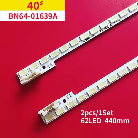 440mm LED Backlight Lamp strip 62leds For Sam sung 40 inch TV UE40D5000 UA40D5000 BN64-01639A LTJ400