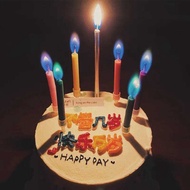 6/12Pcs/Pack Aaaaa Colorful Multi-Color Flame Candles Wedding Party Birthday Cake Decoration Aaaa