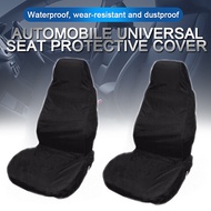2 x Universal Waterproof Nylon Front Car Van Seat Covers Black