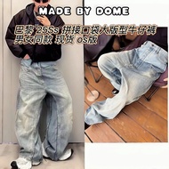 [DOME Produced] Paris BLCG 25ss Double Trousers Stitching Jeans BCA OS Large Version Jeans Straight 