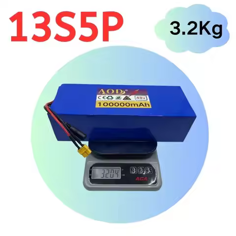 13S5P 48V 100Ah 18650 Lithium Battery rechargeable Battery Pack Built-in Intelligent BMS For 1500W e