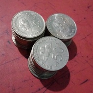 Koin bawah kurs asing Malaysia jual per Ringgit 2 x 50 sen backpacker murah TP25gc 