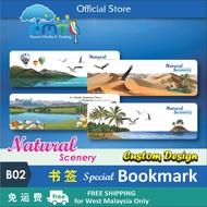 B02 - Bookmark with Custom Printing / 书签 / 定制印刷 / Harga Kilang / Special Natural Scenery Bookmark