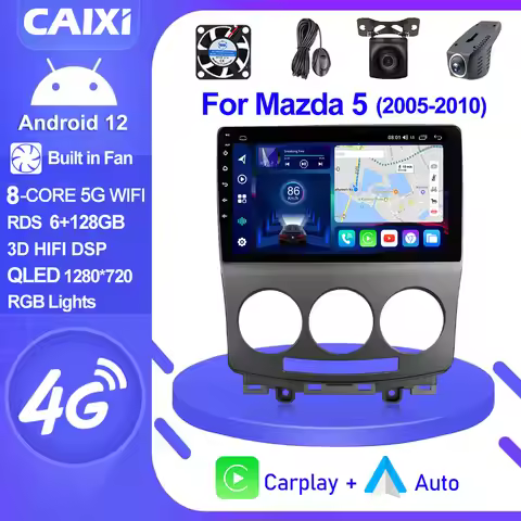 CAIXI GX9 2 din For MAZDA 5 2005 - 2010 Car Radio Multimedia Video Player Stereo Navigation GPS Andr