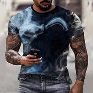 Wear 3D Digital Printing Gradient Pattern Trendy Boys Short-Sleeved T-Shirt To Picture HF11.26