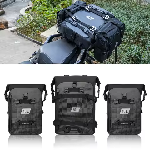 Motorcycle Top Box Bag Waterproof Cycling Backpack 10L 20L 30L Multifunctional Saddle Side Luggage B