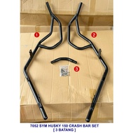 Sym Husky150 Full Crash Bar Crash Bar Frame Perfect Welding Black steel Husky Adv150 Crash Bar Guard