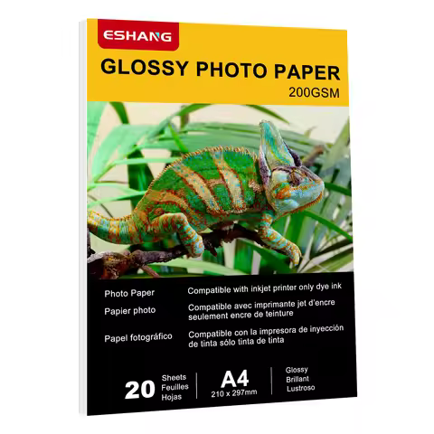 ESHANG Glossy Photo Paper For Inkjet Printer 3.5X5 4X6 5X7 A4