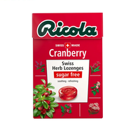 ริโคลา ลูกอมเเครนเบอร์รี่ ไม่มีน้ำตาล 40 กรัม - Ricola Cranberry Sugar Free 40g