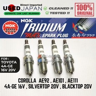 USED Japan NGK Iridium MAX Spark Plug - Toyota 4AGE 16V 20V AE92 Redtop AE101 20V Silvertop AE111 20
