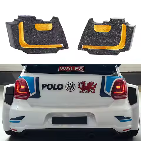 Tail Light Cover Lampshade Modified Parts For MJX Hyper Go 7304 1/7 RC Drift Rally Vehicle Upgrade P