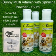 CC Pets Story✨Ready Stock | i-Bunny Multi Vitamin with Spirulina Powder - 150ml. Boost immune system. Detoxify.