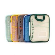 1pc Large Opening Mesh File Folder, Student Transparent Subject Sorting Exam Handbag, A4 Double Laye