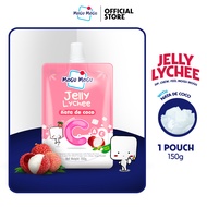 Mogu Mogu Jelly (Lychee Flavor) with Nata de Coco 150 g. 1 Pouch Nata de Coco Jelly Lychee Jelly