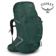 【Osprey 美國】Aether Plus 85 重裝登山背包 男 軸突綠 S/M｜重裝背包 健行背包 徒步旅行戶外後背包