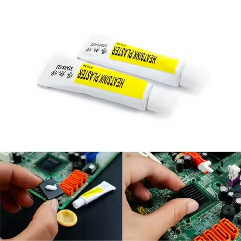 Thermal Paste Conductive Glue for Shoes Black Silicone Adhesive for Elbow Sole 5g Plaster Viscous VG