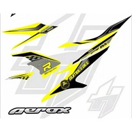 Aerox 155 striping / yellow aerox sticker / Custom aerox striping