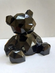 DIY可愛鑽石熊，3D幾何熊矽膠模具，製作香薰蠟燭，家居裝飾擺件，禮品，用於石膏和水晶環氧樹脂模具