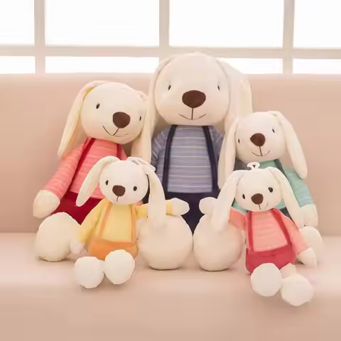 Cartoon Rabbit Collection Bunny Home Decoration Soft Stuffed Rabbit Bunny