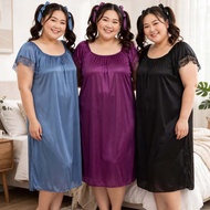 8️⃣8️⃣Nightstore8️⃣8️⃣ Women Pyjamas Plus Size Satin Ice Silk Nightdress Sleepwear 9 Colours