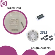 2512 (6432), 5%, 10 Ohm - STICKER RESISTANCE (10 PCS/BAG )