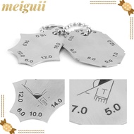 MEIGUII ​Fillet Weld Gauge​, ​4.0-18.0mm Leg​ Stainless Steel​ Welding Inspection Ruler​, ​Two-Piece
