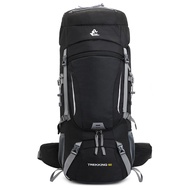 Freedom Rider + กระเป๋าสะพายหลังกันน้ำ60L ใหม่ + กระเป๋าเป้สะพายหลังเดินป่ากันน้ำ + กระจกกันฝนพับได้