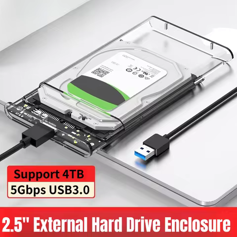 USB 3.0/Type C to SATA III Hard Disk Case for 2.5 inch HDD SSD External Hard Drive Enclosure Harddis