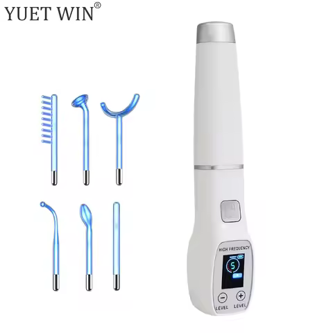 High Frequency Electrode Wand Glass Tube Electrotherapy Acne Spot Remover Skin Care Home Spa Beauty 