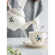 陶瓷Studio M進口復古藍莓紅茶杯