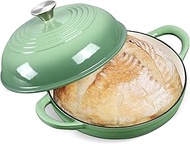 Enameled Cast Iron Dutch Oven for Bread Baking, 6 Qt Sourdough Dutch Oven With Lid, Cast Iron Bread 