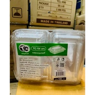 Clear Box Size 1H 1H Plastic Bakery TC-1H (100 Pieces/Pack) Bekas Kuih Raya Bekas Plastik Transparen