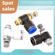 Pneumatic SL Adjustable Trachea Quick Connector SL4-M5 Throttle Valve SL8-02 Cylinder Speed Regulati