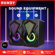 RUNDY Speaker Gaming RGB Speaker PC Eye Speaker Komputer PC Speaker HP Speaker PC Speaker USB