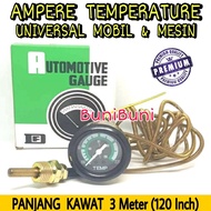 MESIN Temperature Ampere Heat Ampere/ Universal Car & Engine Temperature Meter/